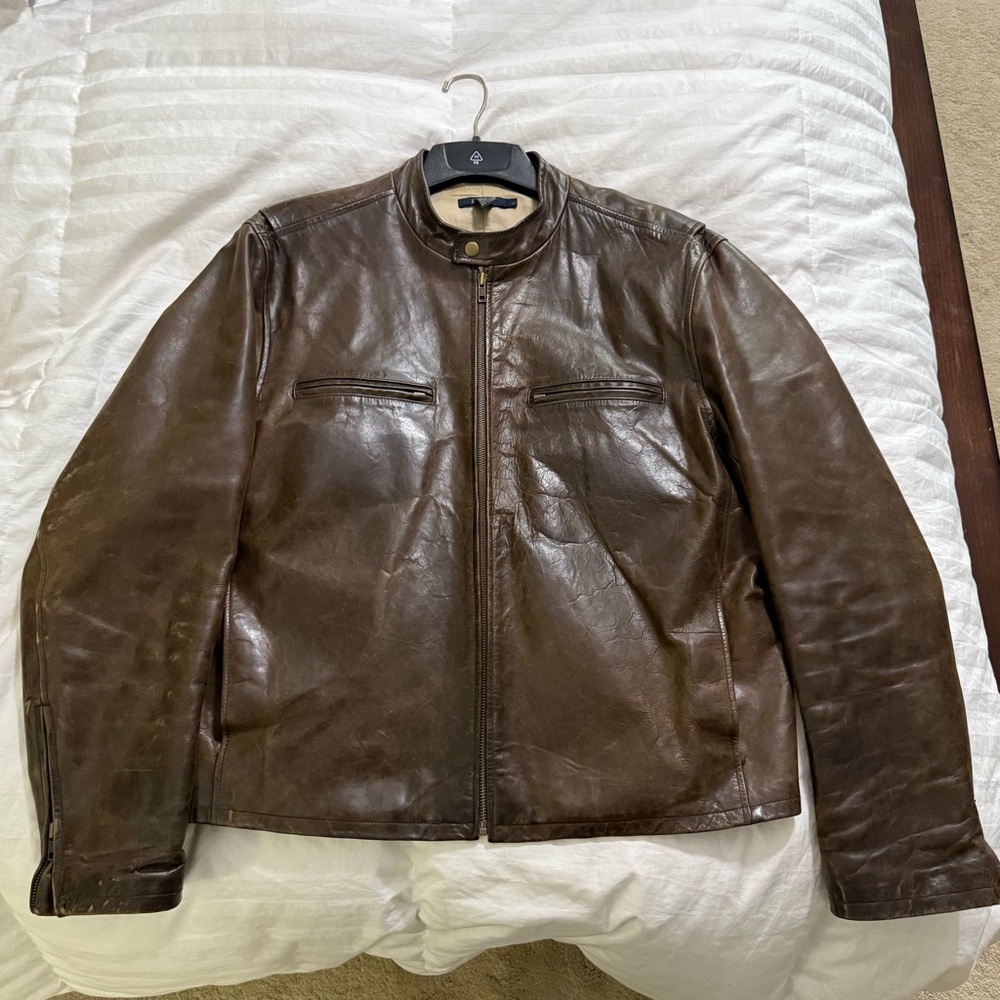 J. Crew Dark Brown Leather Jacket